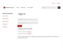 Tablet Screenshot of profinium.rewardschoices.com